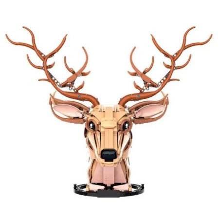 DK 5013 JMBRICKLAYER 70171 ĐỒ TRANG TRÍ ĐẦU HƯƠU bộ đồ chơi xếp lắp ráp ghép mô hình Arts & Crafts DEER HEAD 1070 khối