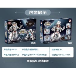 DK 5028 LÍNH NGÔI SAO bộ đồ chơi xếp lắp ráp ghép mô hình Creator SPACE MARINES Sáng Tạo 850 khối