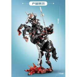 DK 7033 KỴ BINH ĐỊA NGỤC bộ đồ chơi xếp lắp ráp ghép mô hình UNDERWORLD RIDER 1178 khối