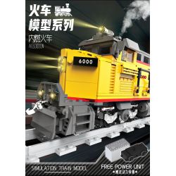 DK 80019 ĐẦU MÁY DIESEL AC6000CW bộ đồ chơi xếp lắp ráp ghép mô hình City Thành Phố 1162 khối