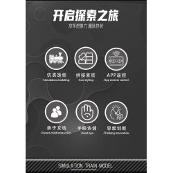 DK 80019 ĐẦU MÁY DIESEL AC6000CW bộ đồ chơi xếp lắp ráp ghép mô hình City Thành Phố 1162 khối