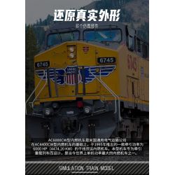 DK 80019 ĐẦU MÁY DIESEL AC6000CW bộ đồ chơi xếp lắp ráp ghép mô hình City Thành Phố 1162 khối