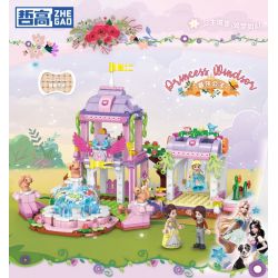 ZHEGAO 921011 CÔNG CHÚA WINDSOR KHU VƯỜN NGỌT NGÀO bộ đồ chơi xếp lắp ráp ghép mô hình Girl SWEET GARDEN Con Gái