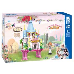 ZHEGAO 921012 CÔNG CHÚA WINDSOR LÂU ĐÀI TƯỞNG TƯỢNG 4 KẾT HỢP bộ đồ chơi xếp lắp ráp ghép mô hình Girl Con Gái 983 khối