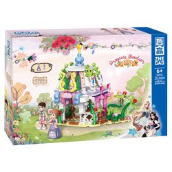 ZHEGAO 921012 CÔNG CHÚA WINDSOR LÂU ĐÀI TƯỞNG TƯỢNG 4 KẾT HỢP bộ đồ chơi xếp lắp ráp ghép mô hình Girl Con Gái 983 khối