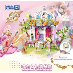 ZHEGAO 921014 VƯƠNG QUỐC BÍ MẬT ĐÁ QUÝ ĐỀN BẠCH TUYẾT bộ đồ chơi xếp lắp ráp ghép mô hình Girl Con Gái 414 khối