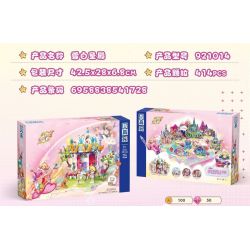 ZHEGAO 921014 VƯƠNG QUỐC BÍ MẬT ĐÁ QUÝ ĐỀN BẠCH TUYẾT bộ đồ chơi xếp lắp ráp ghép mô hình Girl Con Gái 414 khối