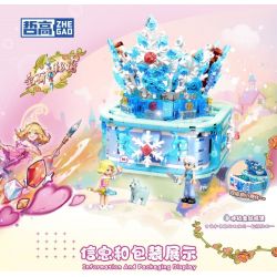 ZHEGAO 921017 BÍ MẬT ĐÁ QUÝ LÂU ĐÀI VƯƠNG MIỆN KIM CƯƠNG BĂNG bộ đồ chơi xếp lắp ráp ghép mô hình Girl Con Gái 408 khối