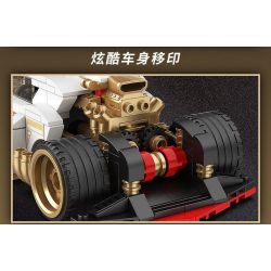 BRICKCOOL KC019 SỬA ĐỔI SIÊU XE CƠN LỐC TRẮNG tỷ lệ 1:24 bộ đồ chơi xếp lắp ráp ghép mô hình Racers Đua Tốc Độ 389 khối