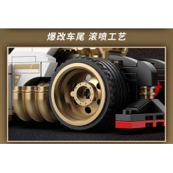 BRICKCOOL KC019 SỬA ĐỔI SIÊU XE CƠN LỐC TRẮNG tỷ lệ 1:24 bộ đồ chơi xếp lắp ráp ghép mô hình Racers Đua Tốc Độ 389 khối