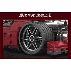 BRICKCOOL KC021 SỬA ĐỔI SIÊU XE BÓNG ĐỎ tỷ lệ 1:24 bộ đồ chơi xếp lắp ráp ghép mô hình Racers Đua Tốc Độ 311 khối