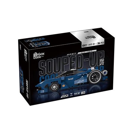 BRICKCOOL KC022 SỬA ĐỔI SIÊU XE SỨC MẠNH XANH tỷ lệ 1:24 bộ đồ chơi xếp lắp ráp ghép mô hình Racers Đua Tốc Độ 294 khối