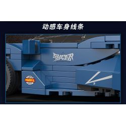 BRICKCOOL KC022 SỬA ĐỔI SIÊU XE SỨC MẠNH XANH tỷ lệ 1:24 bộ đồ chơi xếp lắp ráp ghép mô hình Racers Đua Tốc Độ 294 khối