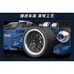 BRICKCOOL KC022 SỬA ĐỔI SIÊU XE SỨC MẠNH XANH tỷ lệ 1:24 bộ đồ chơi xếp lắp ráp ghép mô hình Racers Đua Tốc Độ 294 khối