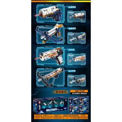 LE YI 69018 SÚNG 4 LOẠI BẮN PHÁO SÁNG NỎ CHIẾN THUẬT TYPE 92 bộ đồ chơi xếp lắp ráp ghép mô hình Military Army Quân Sự Bộ Đội 833 khối