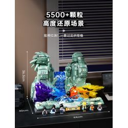 KEEPPLEY K20527 20527 NARUTO SHIPPUDEN THUNG LŨNG TẬN CÙNG bộ đồ chơi xếp lắp ráp ghép mô hình Movie & Game Phim Và Trò Chơi 5500 khối