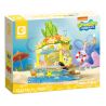SEMBO 612219 SPONGEBOB SQUAREPANTS CẢNH ĐƯỜNG PHỐ ĐẦY MÀU SẮC CỬA HÀNG LƯỚT SÓNG bộ đồ chơi xếp lắp ráp ghép mô hình Movie & Game SPONGEBOB ISLAND SURF SHOP Phim Và Trò Chơi 519 khối