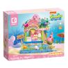 SEMBO 612220 SPONGEBOB SQUAREPANTS CẢNH ĐƯỜNG PHỐ ĐẦY MÀU SẮC NGÔI NHÀ TRÁNG MIỆNG TRÊN ĐẢO bộ đồ chơi xếp lắp ráp ghép mô hình Movie & Game SPONGEBOB SWEET SUMMER Phim Và Trò Chơi 509 khối