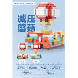 MOYU BLOCK MY97133 97133 NẤM GIẢM CĂNG THẲNG bộ đồ chơi xếp lắp ráp ghép mô hình Movie & Game STRESS RELIEF MUSHROOM Phim Và Trò Chơi 381 khối