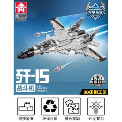 LE YI 82006 MÁY BAY CHIẾN ĐẤU J-15 bộ đồ chơi xếp lắp ráp ghép mô hình Military Army J-15 FIGHTER AIRCRAFT Quân Sự Bộ Đội 1252 khối