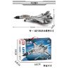 LE YI 82006 MÁY BAY CHIẾN ĐẤU J-15 bộ đồ chơi xếp lắp ráp ghép mô hình Military Army J-15 FIGHTER AIRCRAFT Quân Sự Bộ Đội 1252 khối