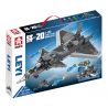 LE YI 81016 TIÊM KÍCH J-20 bộ đồ chơi xếp lắp ráp ghép mô hình Military Army J-20 FIGHTER AIRCRAFT Quân Sự Bộ Đội 618 khối