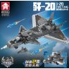 LE YI 81016 TIÊM KÍCH J-20 bộ đồ chơi xếp lắp ráp ghép mô hình Military Army J-20 FIGHTER AIRCRAFT Quân Sự Bộ Đội 618 khối
