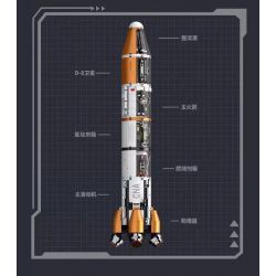KOZOSHA D2201 2201 NGÀNH CÔNG NGHIỆP CỐT LÕI TRẠM PHÓNG TÊN LỬA bộ đồ chơi xếp lắp ráp ghép mô hình City Thành Phố 2166 khối