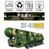 LE YI 88003 XE TÊN LỬA ĐẠN ĐẠO DONGFENG 41 bộ đồ chơi xếp lắp ráp ghép mô hình Military Army DF-41 BALLISTIC MISSILE Quân Sự Bộ Đội 350 khối