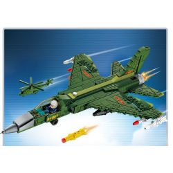 LE YI 81017 MÁY BAY CHIẾN ĐẤU PHẢN LỰC SIÊU THANH HẠNG NHẸ J-7 bộ đồ chơi xếp lắp ráp ghép mô hình Military Army J-20 LIGHT Quân Sự Bộ Đội 686 khối