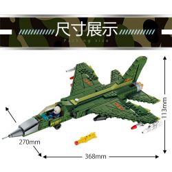 LE YI 81017 MÁY BAY CHIẾN ĐẤU PHẢN LỰC SIÊU THANH HẠNG NHẸ J-7 bộ đồ chơi xếp lắp ráp ghép mô hình Military Army J-20 LIGHT Quân Sự Bộ Đội 686 khối