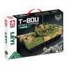 LE YI 66015 XE TĂNG CHIẾN ĐẤU CHỦ LỰC T80U bộ đồ chơi xếp lắp ráp ghép mô hình Military Army T-80U DEFENCE FOR PEACE Quân Sự Bộ Đội 1356 khối