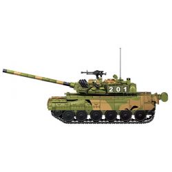 LE YI 66015 XE TĂNG CHIẾN ĐẤU CHỦ LỰC T80U bộ đồ chơi xếp lắp ráp ghép mô hình Military Army T-80U DEFENCE FOR PEACE Quân Sự Bộ Đội 1356 khối