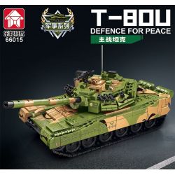 LE YI 66015 XE TĂNG CHIẾN ĐẤU CHỦ LỰC T80U bộ đồ chơi xếp lắp ráp ghép mô hình Military Army T-80U DEFENCE FOR PEACE Quân Sự Bộ Đội 1356 khối