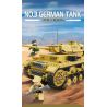 Kazi KY82062 82062 XE TĂNG PANZER III CỦA ĐỨC bộ đồ chơi xếp lắp ráp ghép mô hình Military Army NO.3 GERMAN TANK Quân Sự Bộ Đội 1543 khối