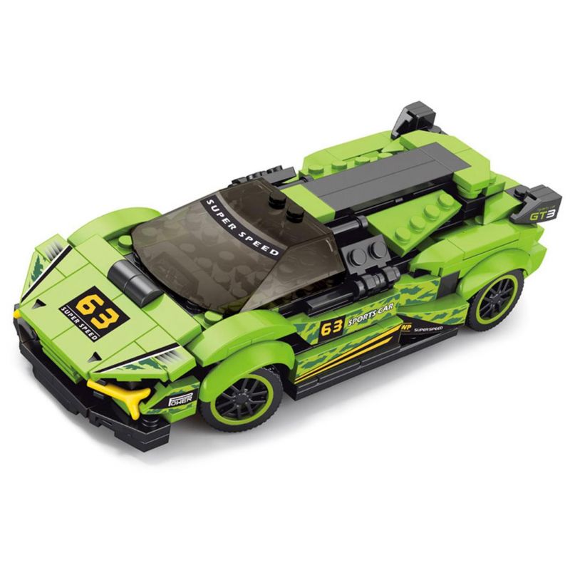 ACHKO 70050 XE ĐIỀU KHIỂN TỪ XA MÀU XANH LÁ CÂY tỷ lệ 1:20 bộ đồ chơi xếp lắp ráp ghép mô hình Racers Đua Tốc Độ 275 khối