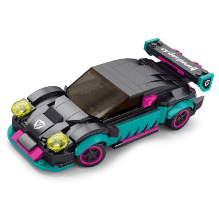 ACHKO 70053 XE ĐIỀU KHIỂN TỪ XA MÀU ĐEN tỷ lệ 1:20 bộ đồ chơi xếp lắp ráp ghép mô hình Racers Đua Tốc Độ 265 khối