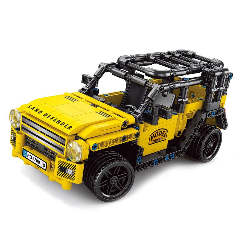 ACHKO 70016 CÔNG NGHỆ TÔ ĐIỀU KHIỂN TỪ XA LAND ROVER MÀU VÀNG tỷ lệ 1:16 bộ đồ chơi xếp lắp ráp ghép mô hình Technic Kỹ Thuật Công Nghệ Cao Mô Hình Phương Tiện 446 khối