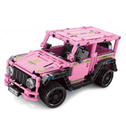 ACHKO 70014 CÔNG NGHỆ TÔ ĐIỀU KHIỂN TỪ XA MÀU HỒNG tỷ lệ 1:16 bộ đồ chơi xếp lắp ráp ghép mô hình Technic Kỹ Thuật Công Nghệ Cao Mô Hình Phương Tiện 434 khối