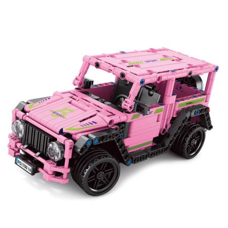 ACHKO 70014 CÔNG NGHỆ TÔ ĐIỀU KHIỂN TỪ XA MÀU HỒNG tỷ lệ 1:16 bộ đồ chơi xếp lắp ráp ghép mô hình Technic Kỹ Thuật Công Nghệ Cao Mô Hình Phương Tiện 434 khối