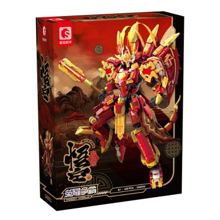 SEMBO 106001 VINH QUANG BÁ CHỦ TÂY DU NGỘ KHÔNG bộ đồ chơi xếp lắp ráp ghép mô hình