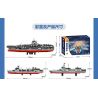 SEMBO 208125 MỘT QUỐC GIA HÙNG MẠNH NHÓM TÁC CHIẾN TÀU SÂN BAY PHÚC KIẾN tỷ lệ 1:650 bộ đồ chơi xếp lắp ráp ghép mô hình 3844 khối