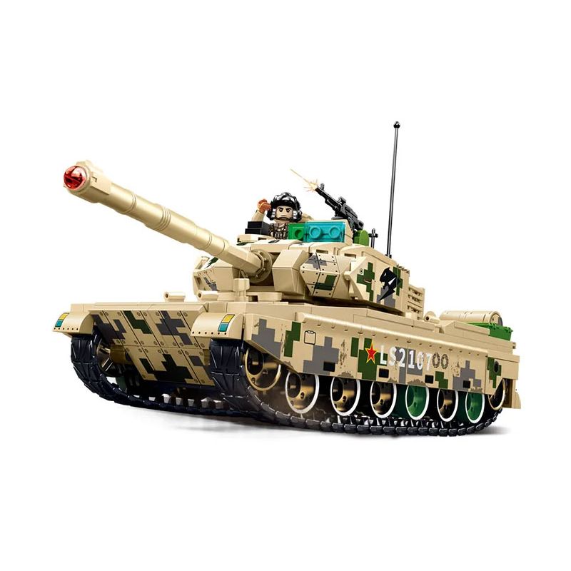 SEMBO 203165 LÍNH TRUNG QUỐC XE TĂNG HẠNG NHẸ ZTQ-15 bộ đồ chơi xếp lắp ráp ghép mô hình Military Army Quân Sự Bộ Đội 648 khối