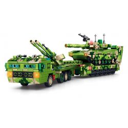 SEMBO 203181 203182 203183 203184 203185 203186 203187 203188 XE VẬN TẢI TĂNG CHIẾN ĐẤU CHỦ LỰC 99A KẾT HỢP bộ đồ chơi xếp lắp ráp ghép mô hình Military Army Quân Sự Bộ Đội 806 khối