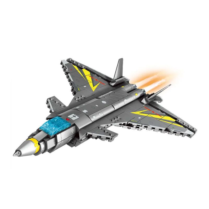 SEMBO 202250 202251 202252 202253 MÁY BAY CHIẾN ĐẤU TÀNG HÌNH J-20 bộ đồ chơi xếp lắp ráp ghép mô hình Military Army Quân Sự Bộ Đội 669 khối