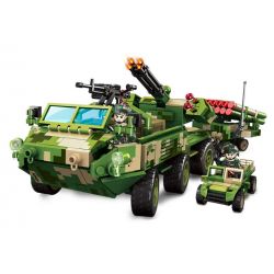 SEMBO 203178 XE TIỆN ÍCH BOBCAT bộ đồ chơi xếp lắp ráp ghép mô hình Military Army Quân Sự Bộ Đội 680 khối