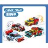 SEMBO 714324 714325 714326 714327 ĐỘI TÀU MÁT MẺ 4 MẪU bộ đồ chơi xếp lắp ráp ghép mô hình Racers Đua Tốc Độ 936 khối