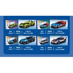 SEMBO 714023 THẾ GIỚI XE SANG PAGANI bộ đồ chơi xếp lắp ráp ghép mô hình Speed Champions Racing Cars Đua Xe Công Thức 321 khối