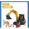 SEMBO 712057 SANY HEAVY INDUSTRY MÁY XÚC BÁNH LỐP bộ đồ chơi xếp lắp ráp ghép mô hình City Thành Phố 496 khối