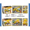 SEMBO 104008 104009 104010 104011 CUỘC SỐNG THÀNH PHỐ MÁY XÚC BÁNH XE 4 TỔ HỢP bộ đồ chơi xếp lắp ráp ghép mô hình City 673 khối